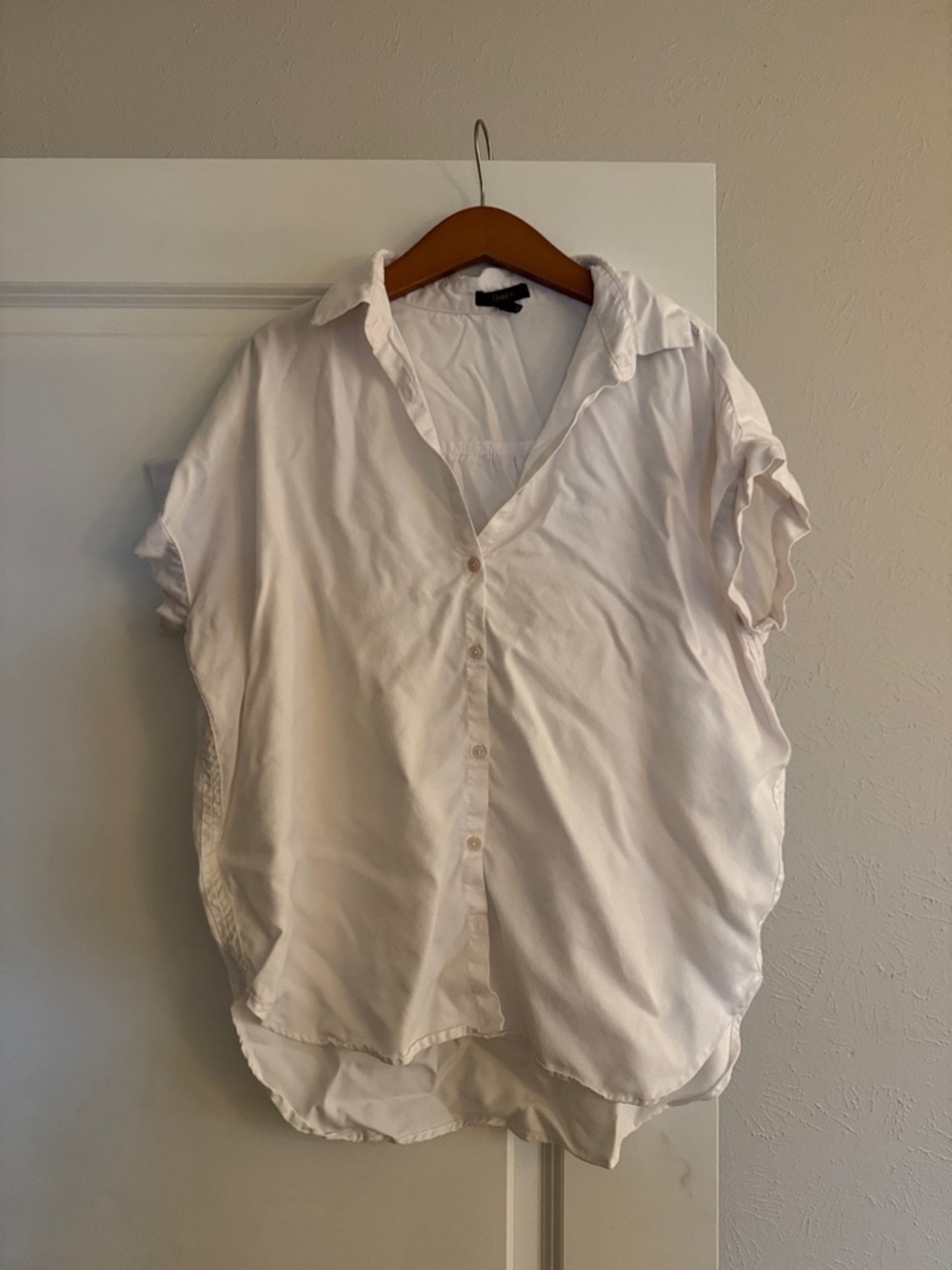 Quince Cream Button-Front Shirt